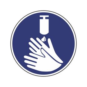 Obavezna dezinfekcija ruku!-piktogram