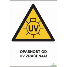 Opasnost od UV zračenja OP-052