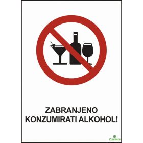 Zabranjeno konzumirati alkohol