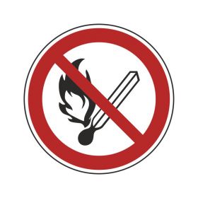 Zabranjena upotreba otvorenog plamena!-piktogram