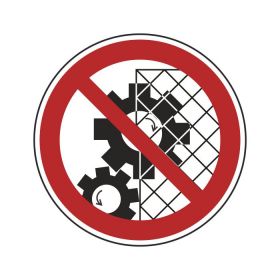 Zabranjeno odstraniti zaštitnu napravu!-piktogram