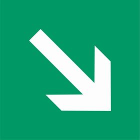 Smjer evakuacije - dolje desno