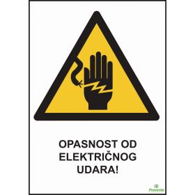 Opasnost od električnog uudara OP-014
