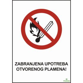 Zabranjena upotreba otvorenog plamena