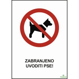 Zabranjeno uvoditi pse