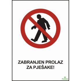 Zabranjen prolaz za pješake ZA-057