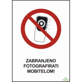 Zabranjeno fotografirati mobitelom