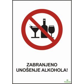 Zabranjeno unošenje alkohola