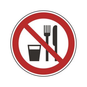 Zabranjeno unositi hranu i piće!-piktogram